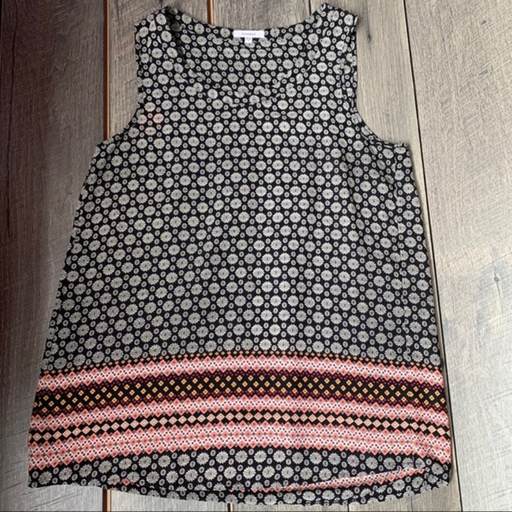 Pleione Top Small Paisley Sleeveless Top